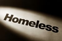 light and word of Homeless for background
